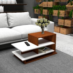 Kanga Coffee Table - DIY Teapoy/Tea Table Centre Table for Living Room - End/Sofa Side Table - Space Saving Portable Furniture Medium
