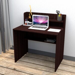 Kanga Engineered Wood Study Table, Computer, Laptop, WFH Office Desk, with Shelf